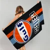 Gulf motorcycle logo Cartoon Beach Towel Cute Kawaii Room Decor Bath Girls Children Hand Towels For Bathroom Shower 3