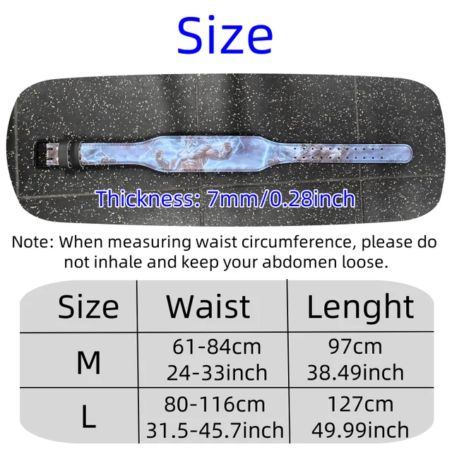 Weightlifting Belt with Zeus Lightning Style, Personalized Gym Fitness Belt with Waist Padding, Fit Powerlifting Squat Deadlift 2