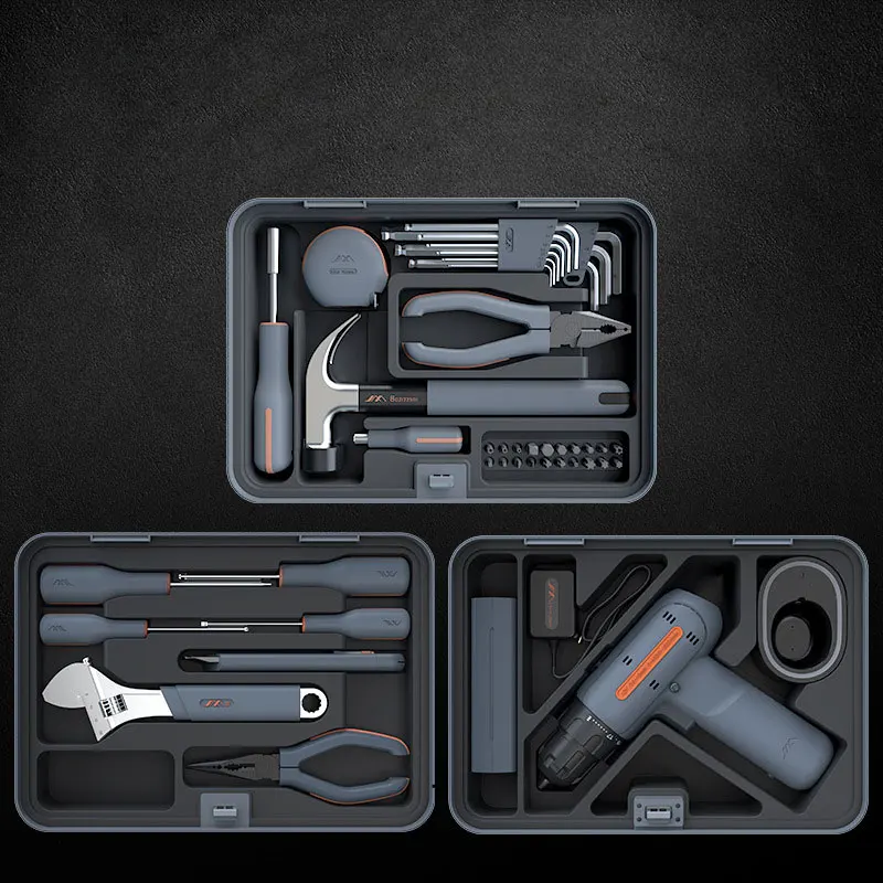 Jimibox X4 Abcd Combination Tools Box 4 Layer Suit Suitcase Storage Home Complete Toolbox