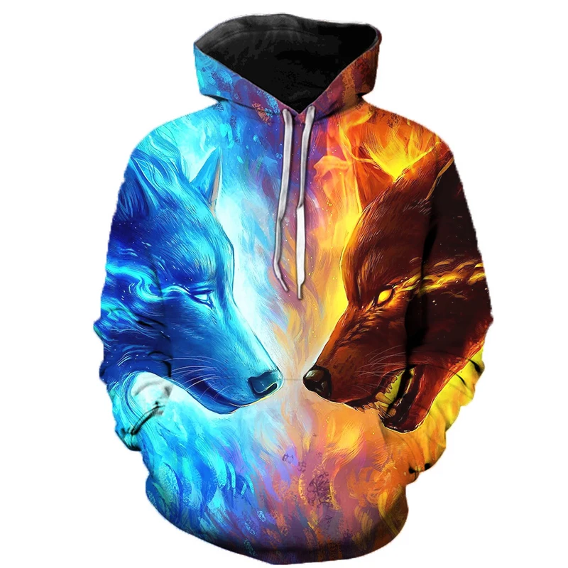 

Animal Wolf 3D Hoodies Men Hoodie Cool Wolf Printed Hooded Sweatshirts Tracksuits Man/women Jackets Funny Hoody DropShipping