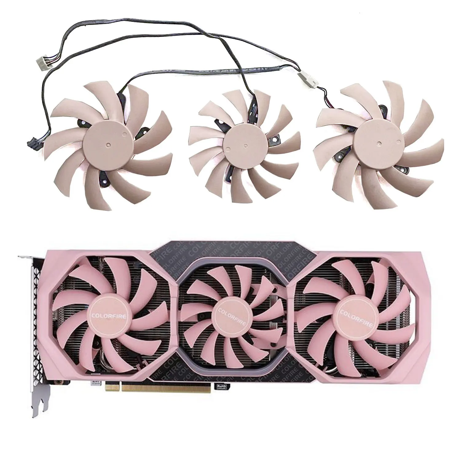 Ventola A 3 Ventole 4Pin 85Mm 75Mm Rtx 2060 Gpu Adatta Per La Sostituzione Della Scheda Grafica Yuanqi Oc Radium Wind Geforce Rtx 2060 Colorata