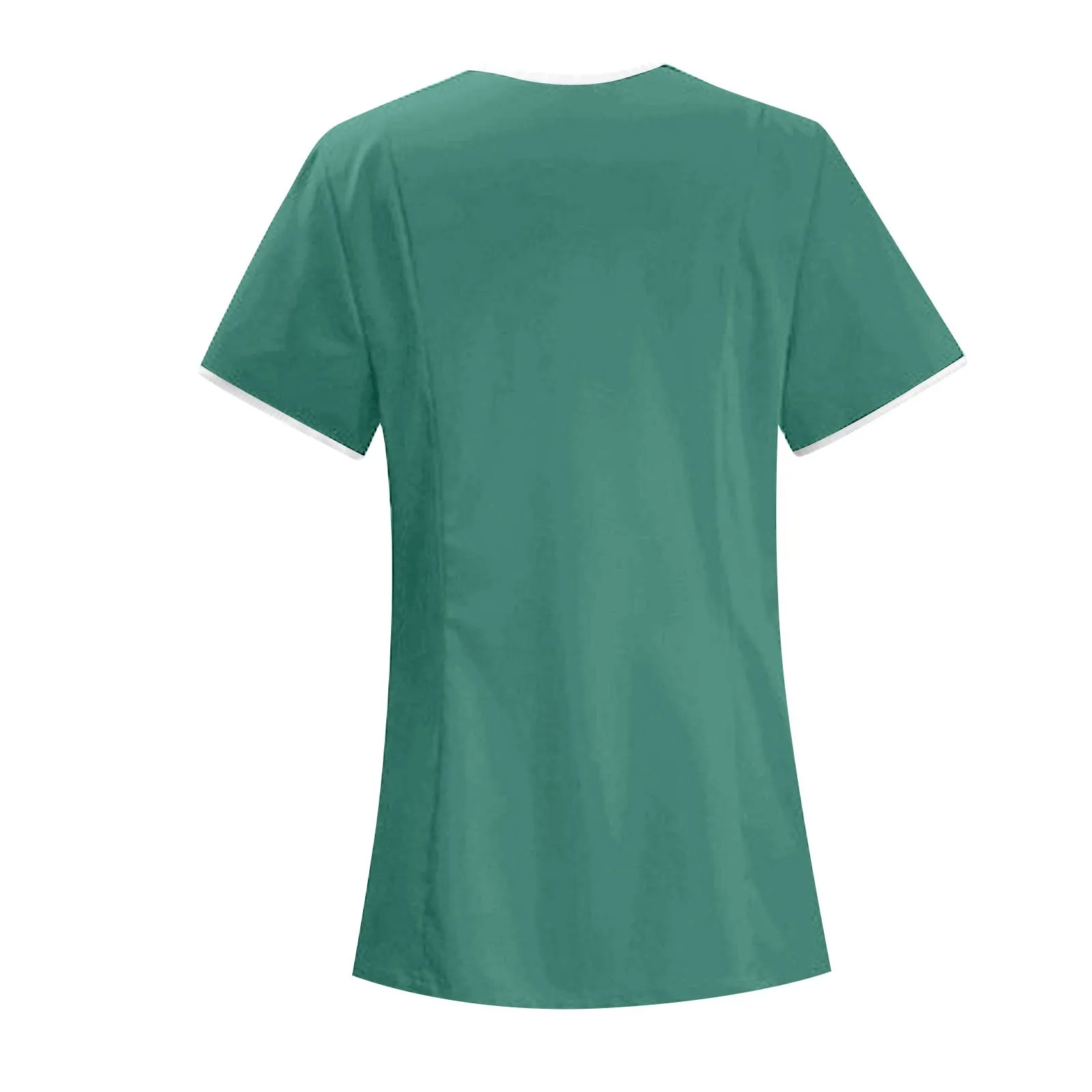 Ropa de trabajo clínica, uniforme de enfermera médica, Top de manga corta, ropa de médico, blusa médica de Color sólido,