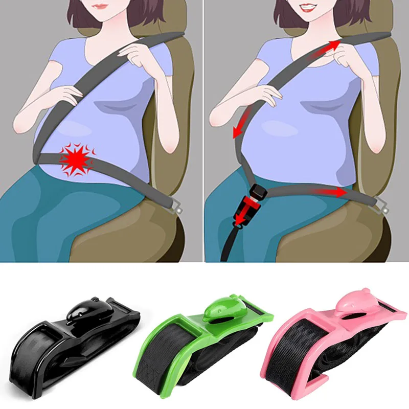 Car Seat Support Belt Car Seat Safety Belly Support Belt Pregnant Woman Maternity Moms Belly Unborn Baby Protector Adjuster Extender Accessories