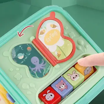 Montessori Learning Toys Activity Musical Cube Developmental Montessori Learning Music Activity Cube Toys For Kids Children 3