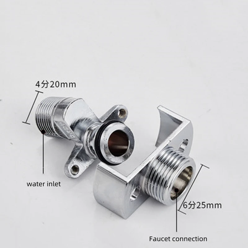 Wandhalterung Adapter Für Badewannen-Armatur – Verstellbar 8-22 Cm, Antikmessing, 1/2" Gewinde