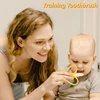 Banana Baby Silicone Training Toothbrush, BPA Free Safe Toddle Teether Chew Toys, Teething Ring Silicone Chew Dental Care Toot 5