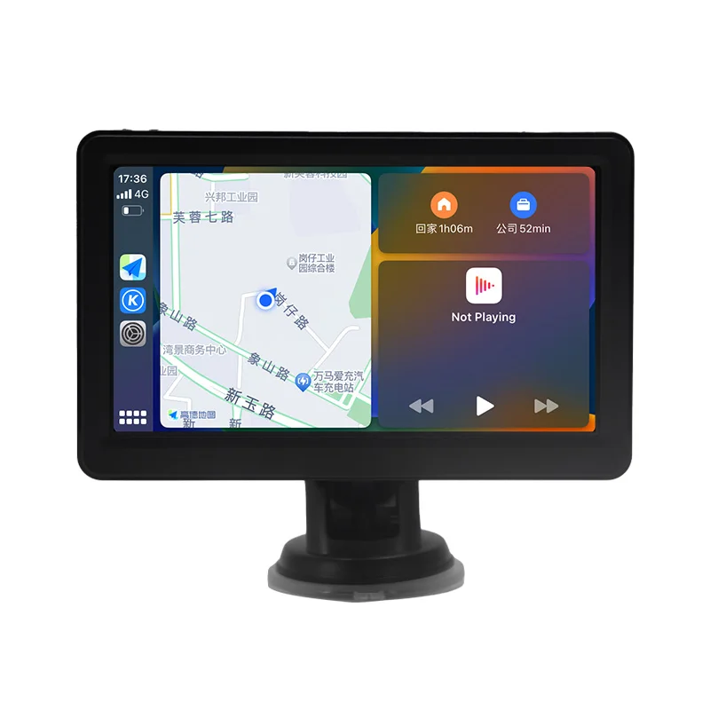 7 inch Wireless CarPlay Android Auto Monitor Mirror Link AV-IN Car GPS Navigation