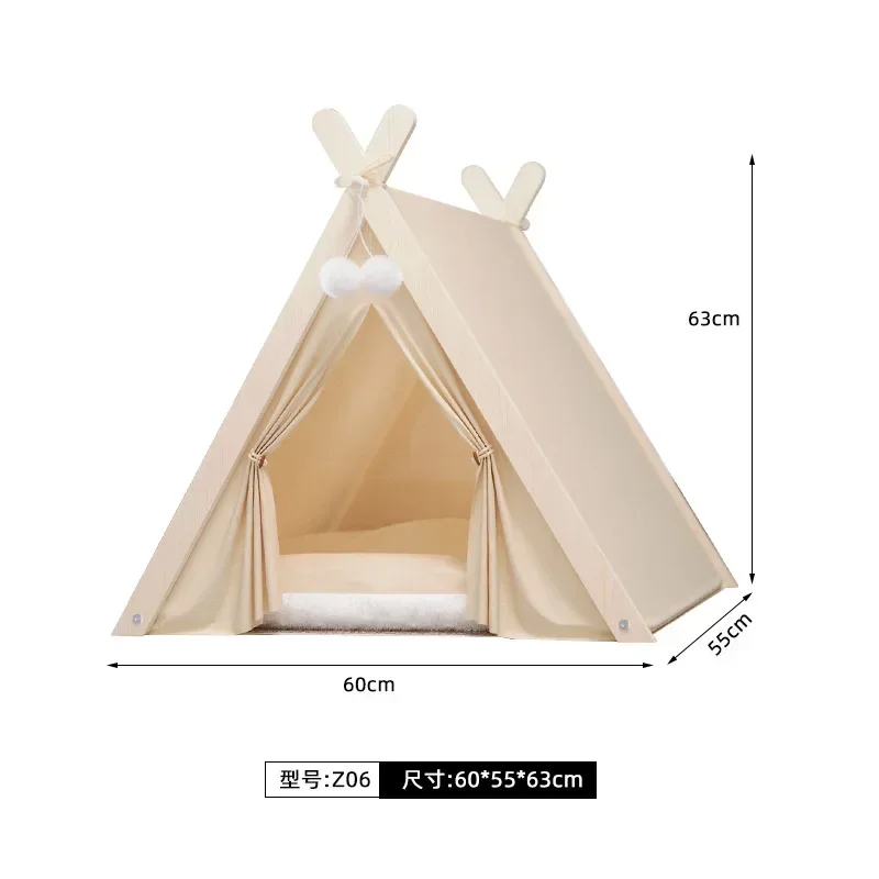 

Dog Delivery Winter Warm Pet Universal Four Room House Enclosed Pine Tent Accessories Seasons Cat