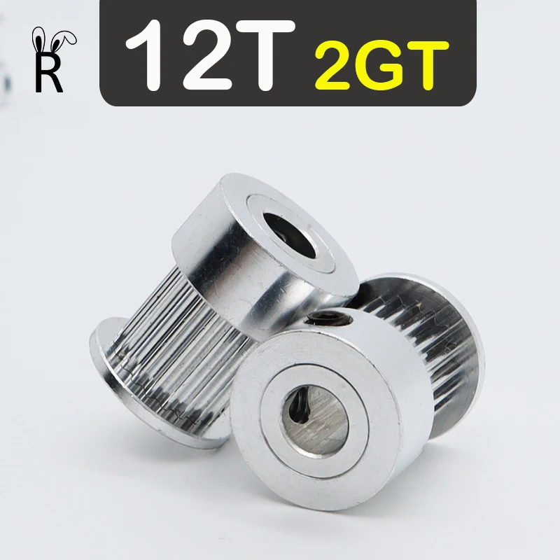 12Teeth 2GT Timing Pulley Pulley Bore 4/5mm Belt Width 6/10/15mm 3D Printer Parts Open Synchronous Wheels 2M 12T GT2 Belt Pulley