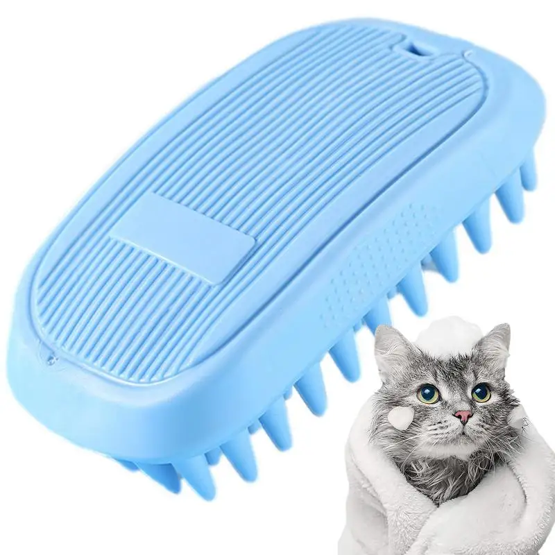 

1pcs Pet Bath Brush Dog Cat Bath Scrubbers For Home Pet Cleaning Grooming Comfortable Massage Comb For Kitten Pet Accessories