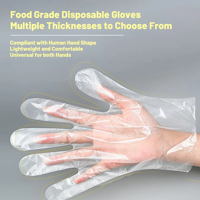 100pcs/300pcs/500pcs Cooking Cleaning disposable gloves disposable nitrile gloves vinyl disposable gloves disposable plastic gloves kitchen cleaning gloves Transparent Plastic Sanitary Gloves Household Gloves Kitchen barware