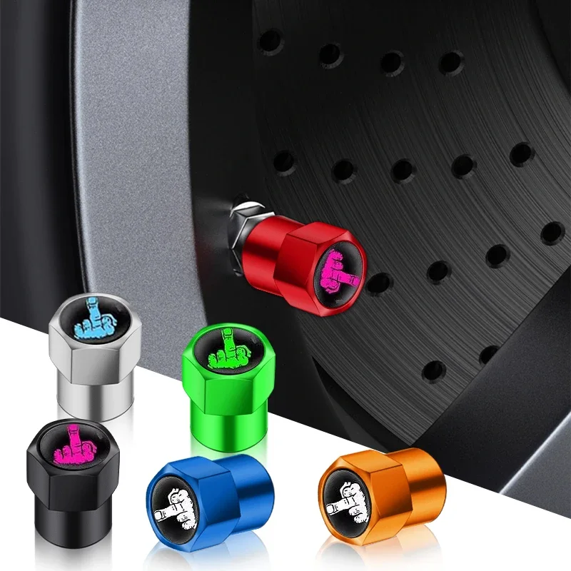 4PcsMetalSwedenLogoWheelTireValveStemCapsCoverForVolvoS90