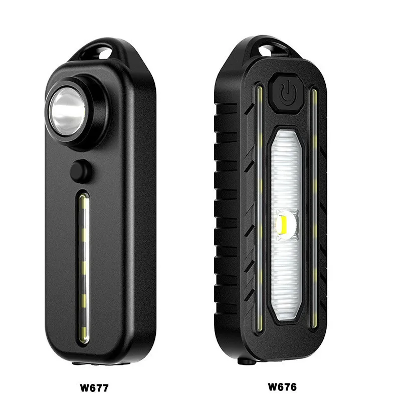 New Multifunctional Bicycle Taillight Type-C Rechargeable Outdoor Portable with Pen Holder Patrol Warning Light