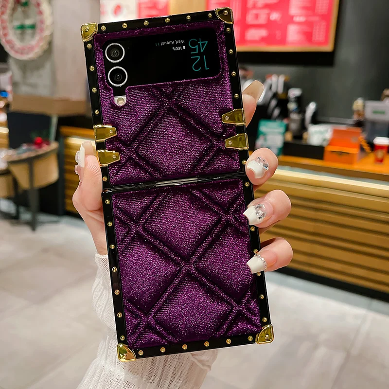 Musubo Wrist Strap Shining Bling Cases For Samsung S23 Ultra S24 S22 S21 FE S20 Cover A13 A54 A53 A52 A52S A24 A34_voghion.com