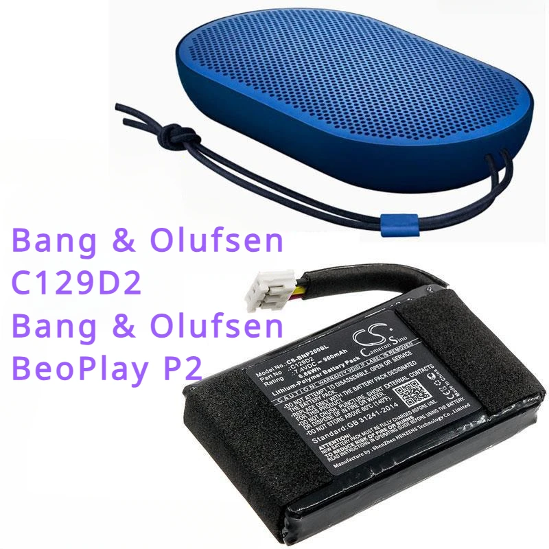 Batteria 900Mah C129D2 Per Bang & Olufsen Beoplay P2