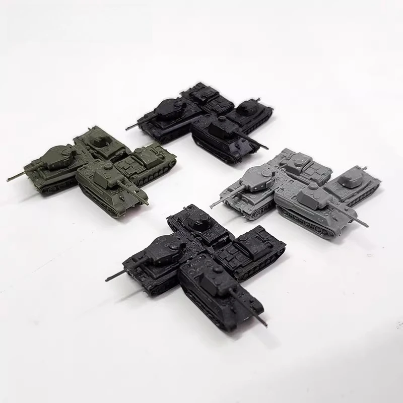 4D-Bausatz 1/350 WWII Panzermodell Tiger-Typ Leopard-Typ IV Fahrzeug Nr. 3 Sturmgeschütz Mini Militärspielzeug Sandtisch-Dekoration – Detail 1