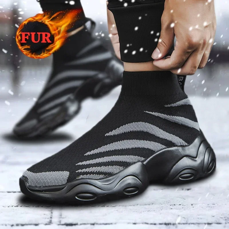 Men Fashion Socks Shoes Women Casual Boots Trendy Male Sports Shoes Thick Bottom Spring Autumn Winter Models Couples Large Size running sneakers casual shoes sports shoes casual sneakers fashion sneakers leather boots