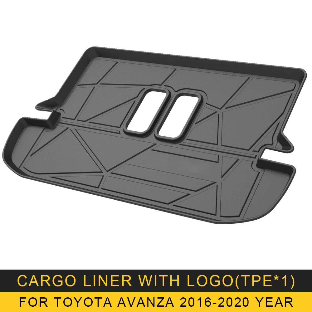 

For Toyota AVANZA 2016-2020 Car Cargo Liner box Mat TPE Anti-slip Trunk Mat Trunk Tray Carpet Interior Accessories