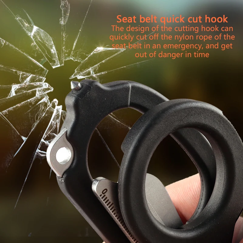 6 in 1 Foldable Emergency Scissors Multi Tool