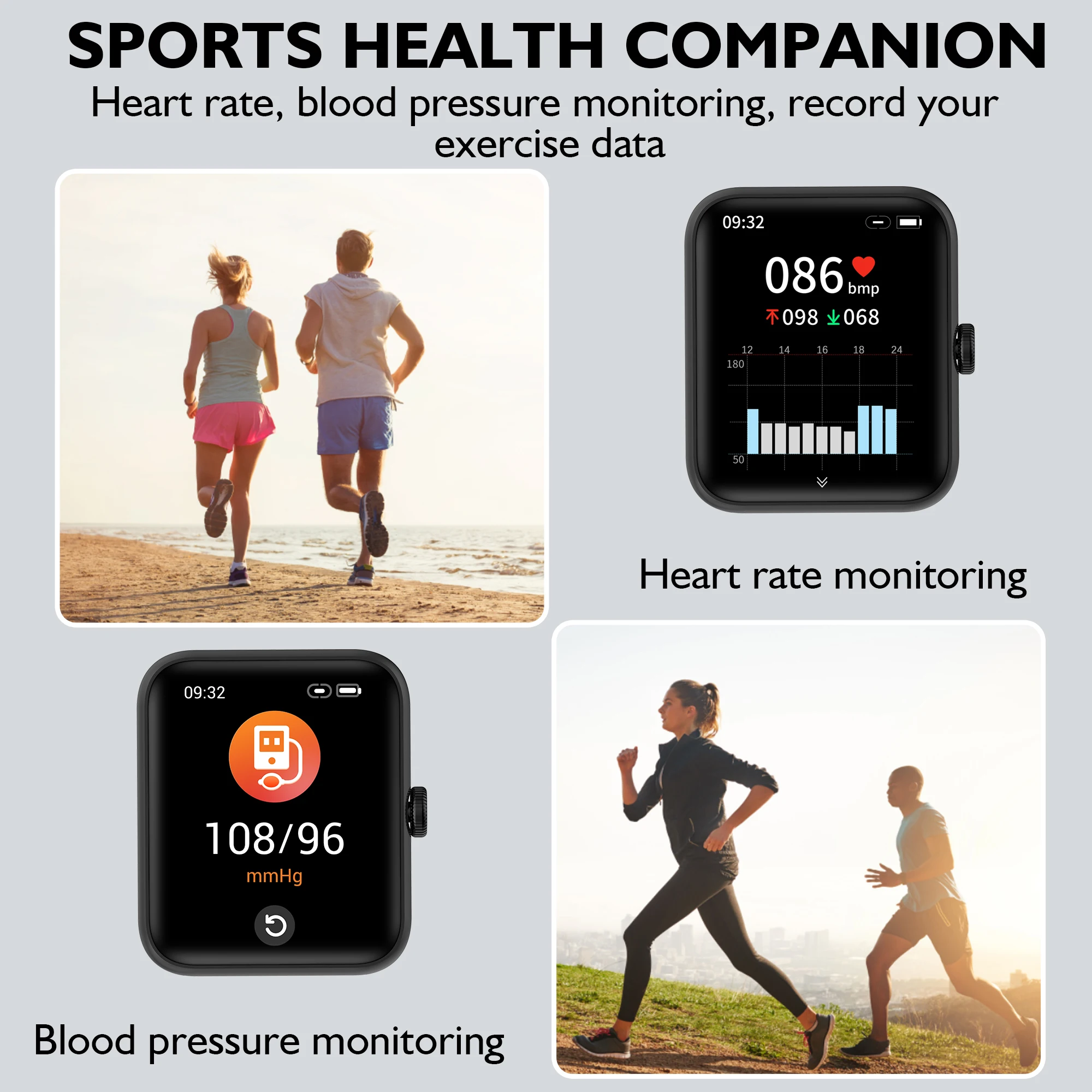 Blackview IP68 SmartWatch W10E Men's and Women's Sports