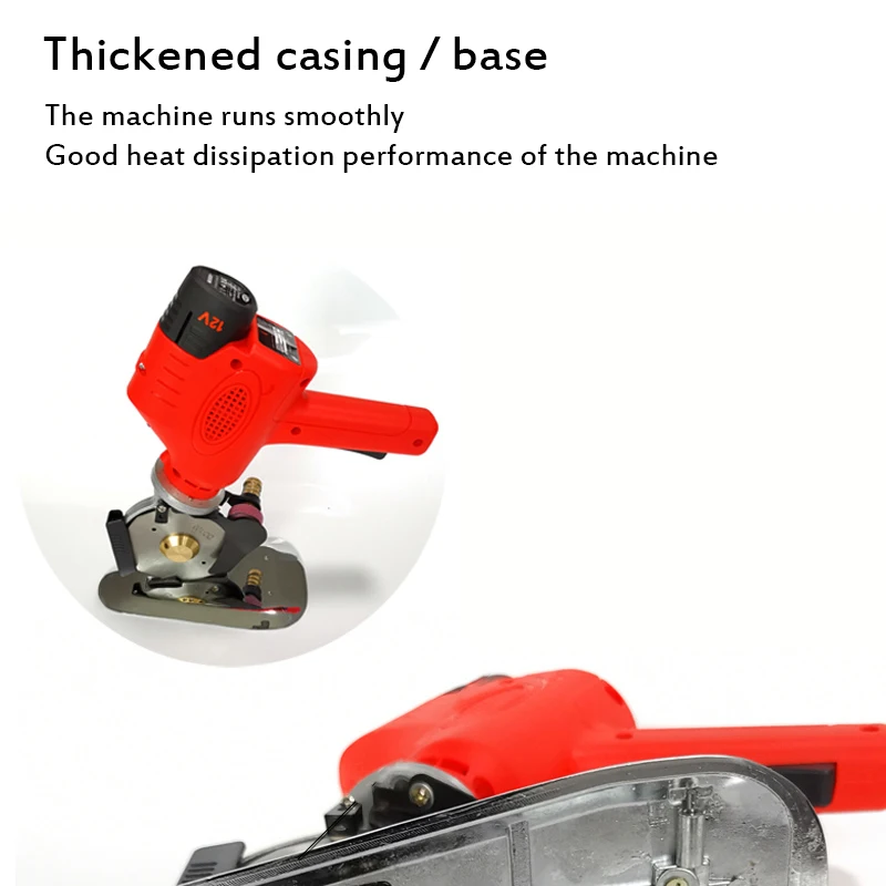 Cordless Electric Scissors 12V Lithium Battery Clothes Sewing Round Shear Fabric Leather Cutting Tool Cloth Cutter 4