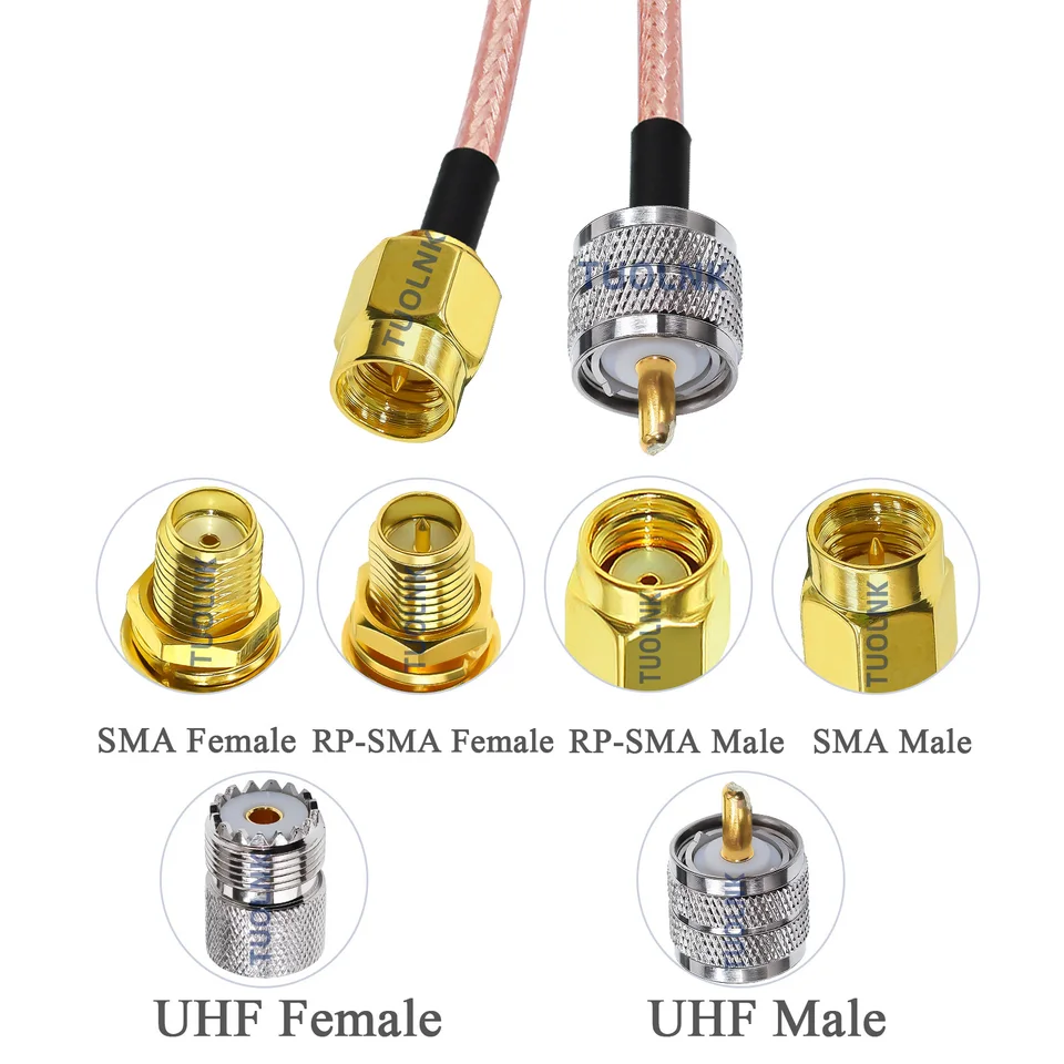 RG316 SMA Maschio Plug Al Cavo Jumper Coassiale Con - Foto 10