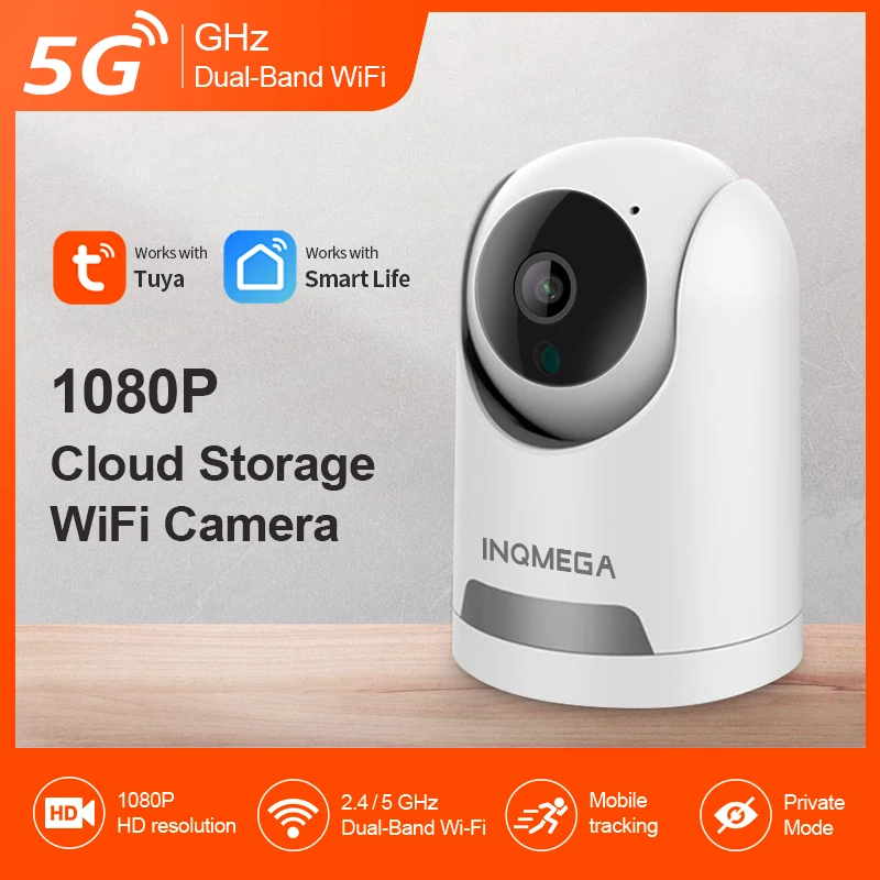 

INQMEGA Tuya Smart 5G Wifi Camera Home Security Cameras Wireless ip Cam Support Google Home Alexa security camera for Children