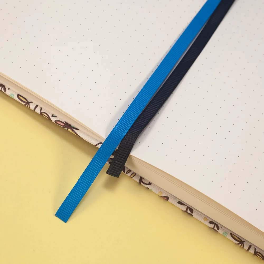 꽃 총알 점선 저널 탄성 밴드 160gsm 두꺼운 종이 Bujo A5 하드 커버 노트북