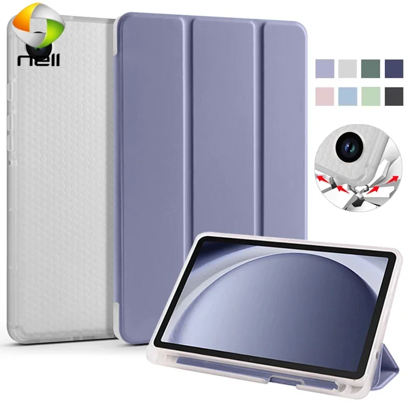 Per Samsung Galaxy Tab A9 Plus Custodia Con Portamatite Fold Pu Leather Soft Back Cover Antiurto Per Galaxy Tab A9 A9 Plus Case