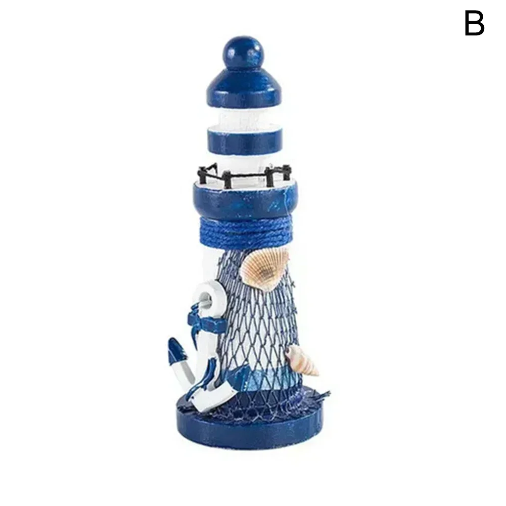 Nautical Lighthouse Ornament Bathrooms Beach-themed Desktop Handmade Beach Decor,ornament crafts