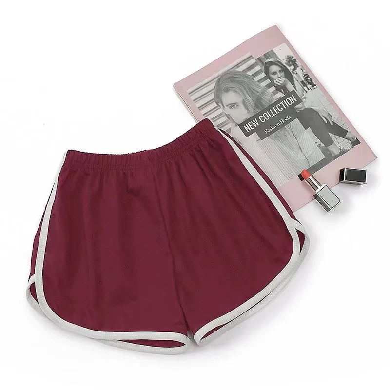 New Womens Sports Yoga Low Rise Shorts Fitness Running Workout Gym Hot Pants Plus Bottom Beach Pants Fashion Solid Ladies Shorts