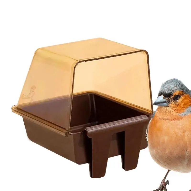 

Bird Bath Tub High Quality Parrot Sparrow Bathtub Shower Box Hanging Bird Cage Bathing Box Pool Bath Accessory For Little Bird