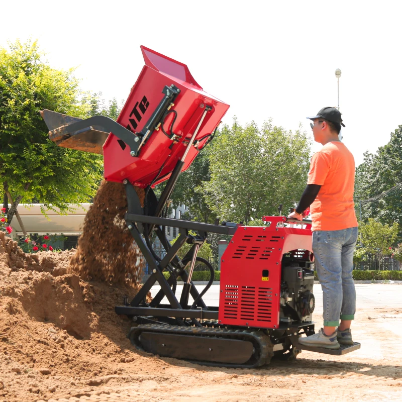 Agriculture Small Diesel Hydraulic Transport Crawler Dumper Garden Mini Dumper Truck 1.5 Ton Dumper Price