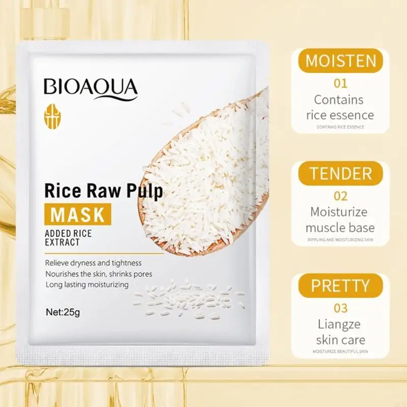 M17C Rice Puree Face Care Mask Set Moisturizing Brightening Anti-wrinkles Healthy Korean Cosmetic Care