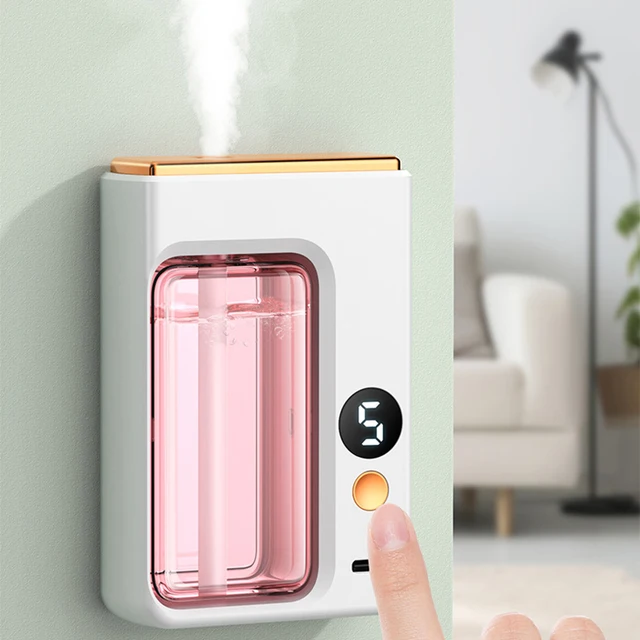 Automatic Diffuser Aromatherapy Car Perfume with Display Essential Oil Humidifier Bathroom Deodorization Air Freshener Jasmine 4