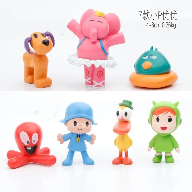 POCOYO Anime Action Figure Elly PATO FRED LOULA SLEEPY BIRD Model Cake Decoration Kid Toys Room Christmas Gifts | Дом и сад
