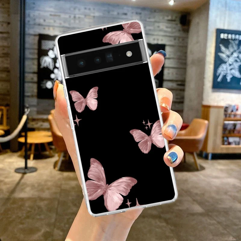 Butterfly Love Soft Clear TPU Transparent Phone Case