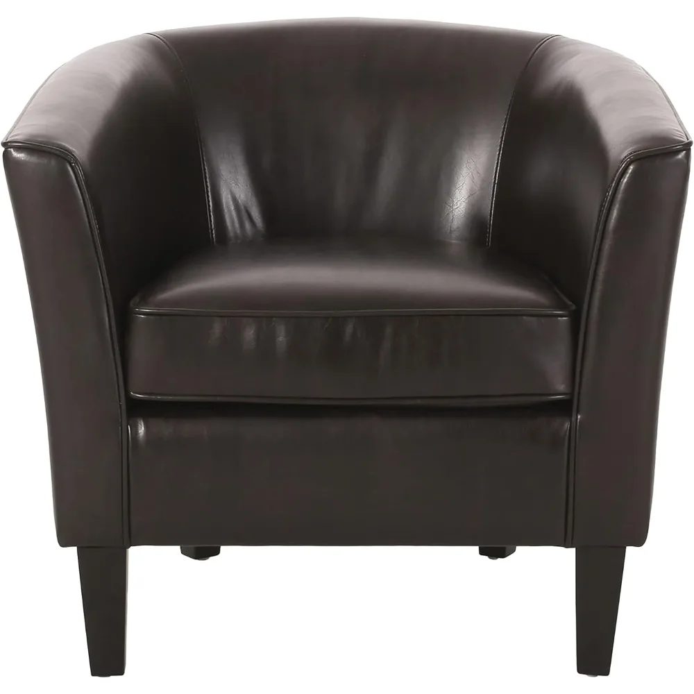 

Living Room Chairs Club Chair Free Shipping Leather Brown Furniture Home
