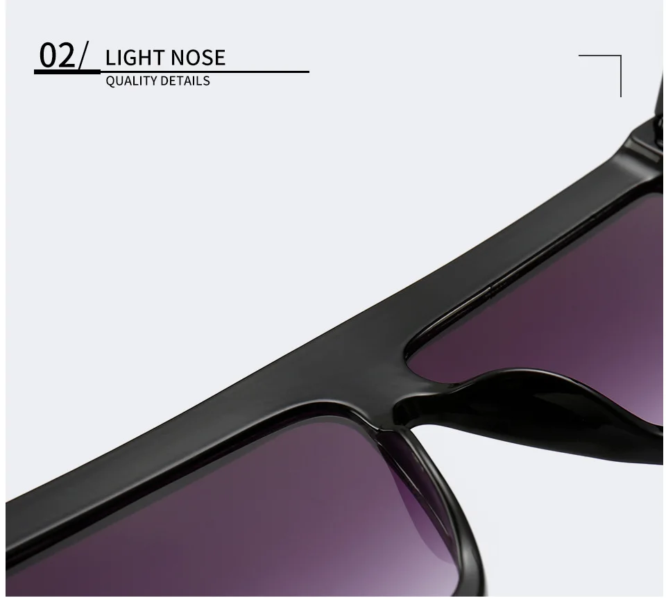 Markendesign Große Quadratische Sonnenbrille für Damen und Herren, Modische Klassische Retro-Brille, Outdoor-Reise-Fahrbrille, UV400-Schutz – Detail 19