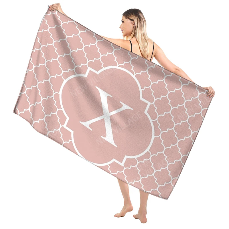 Bathroom Bath towel for adults sauna Large beach towel Gym towel Large hotel woman shower quick drying microfiber simple letter 5