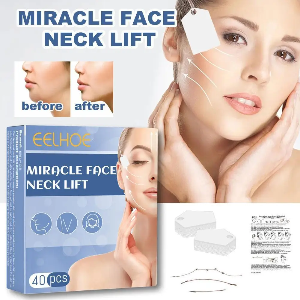 

V-образная невидимая лента для подтяжки лица, 40/80/120 шт.