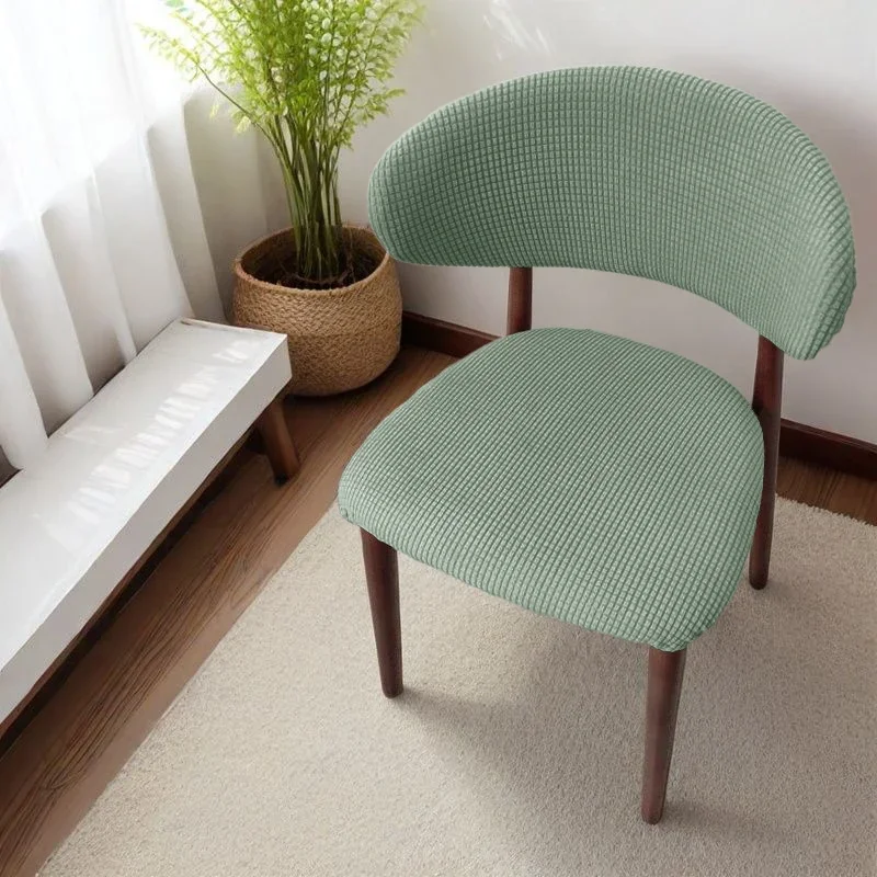 Elastic Solid Wood Dining Chair Cover Backrest Chair Covers Room Chair Slipcover For Office Dining Table Chair Protector Case 2