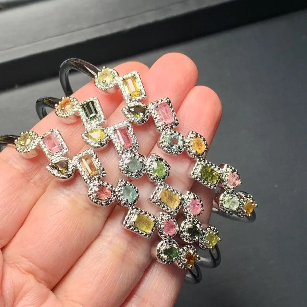 Natural Tourmaline Bracelet Woman Man Wealthy Jewelry  Luxury Elegant Romantic Simple Fine Jewelry