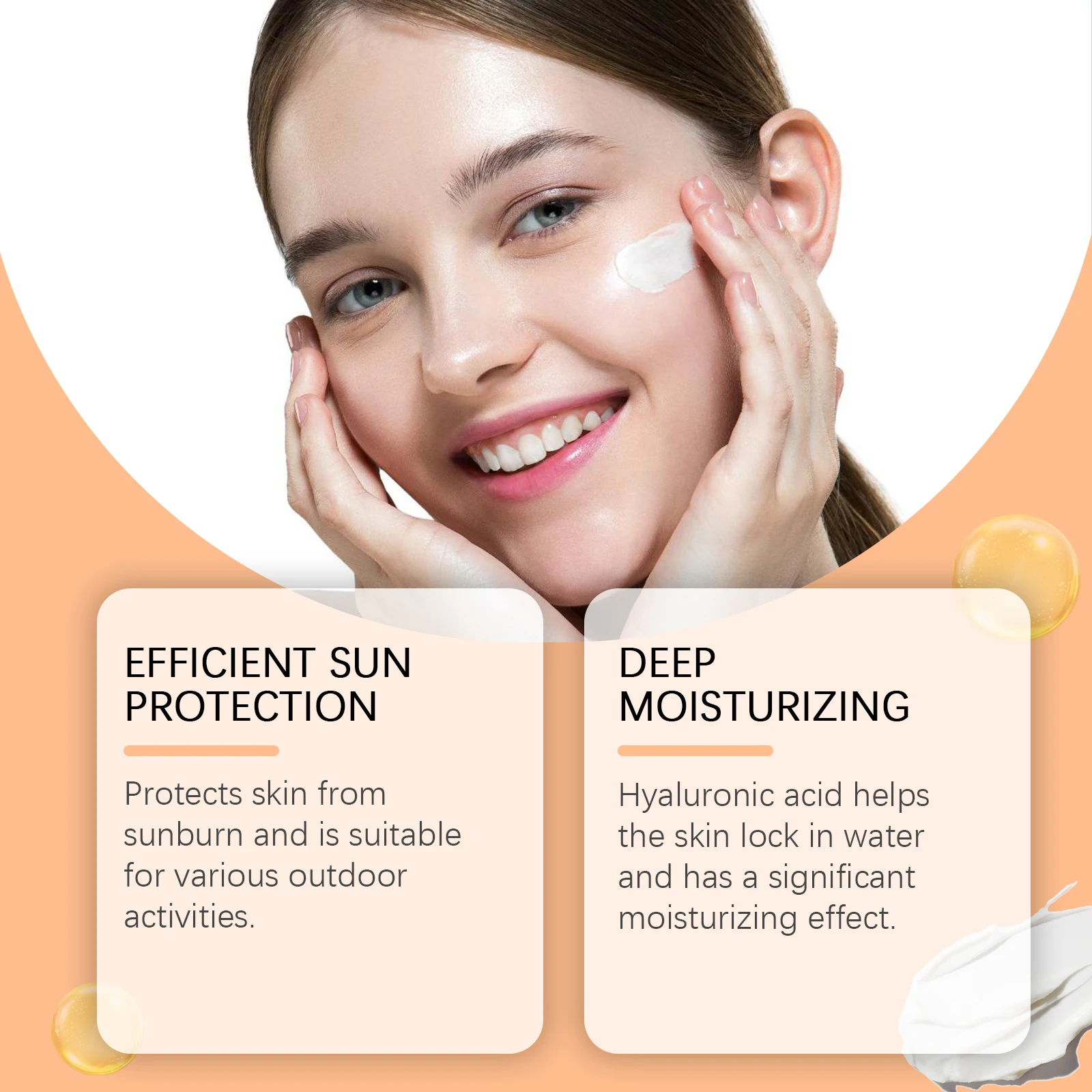 Sunscreen Cream Spf 60+ Long Lasting Uv Protection Facial Sun Block Refreshing Moisturizing Isolation Lotion Skin Care Products 4