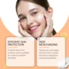 Sunscreen Cream Spf 60+ Long Lasting Uv Protection Facial Sun Block Refreshing Moisturizing Isolation Lotion Skin Care Products 4