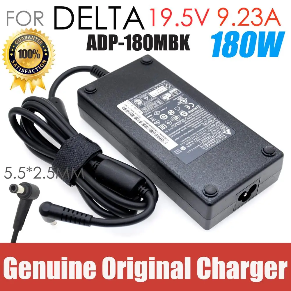 

Genuine A15-180P1A 19.5V 9.23A 180W Power AC Adapter ADP-180MB 180A005L For CLEVO N850HP6 N870HP6 For MSI GS63VR adapter charger