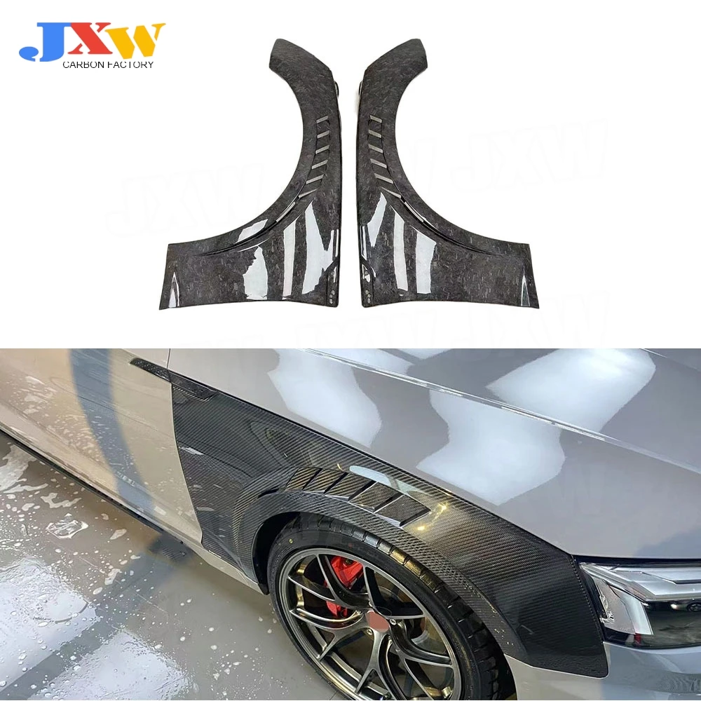 

Carbon Fiber Front Bumper Fender Fin Splitters Car Accessorise for Audi A5 S5 2017-2020 FRP Body Kits