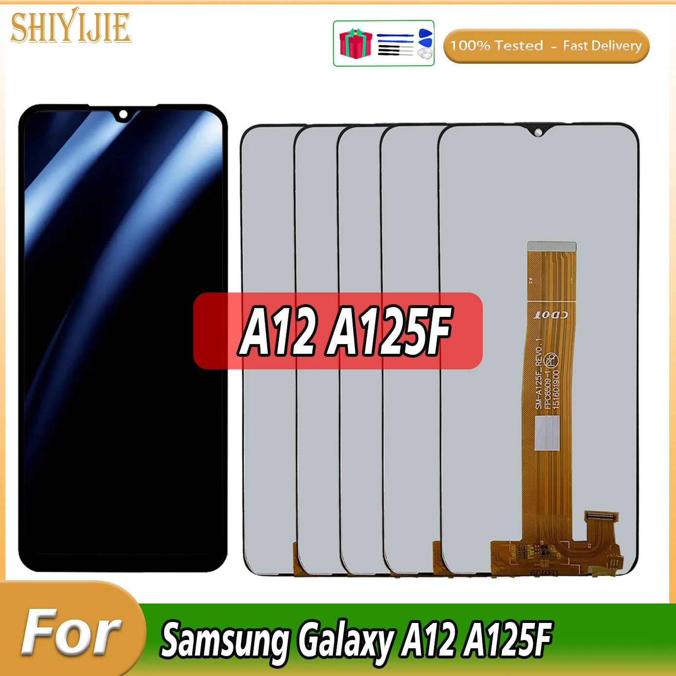 

3/5/10PCS Original LCD For Samsung Galaxy A12 A125 LCD Touch Screen Digitizer For Samsung SM-A125F A125F/DS Display Replacement