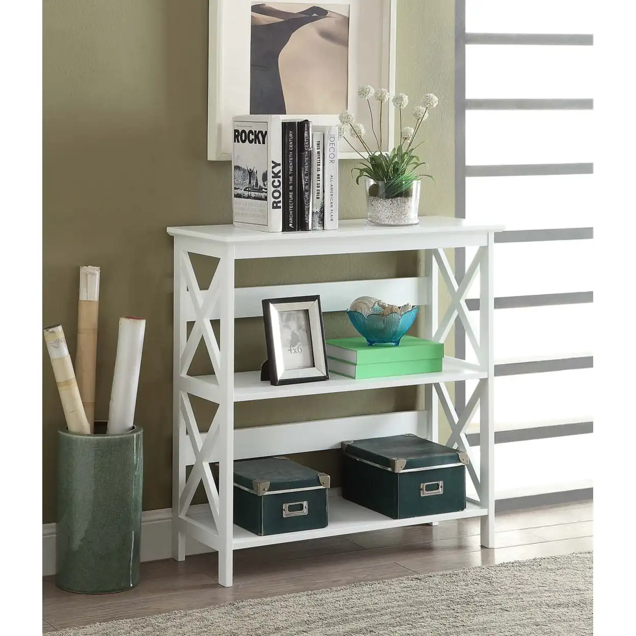 

Oxford 3 Tier Bookcase, White