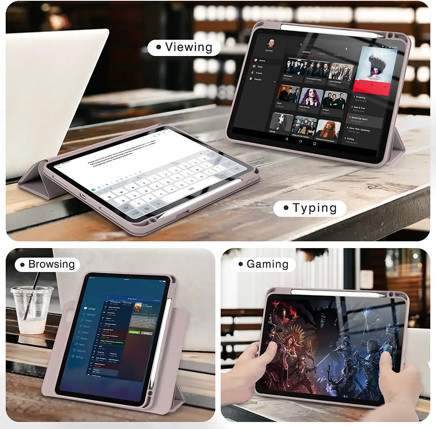 Rotação para Magsafe Magnética Anel Case Ipad Pro 11 12.9 m1 ar 10.9 Mini Destacável Capa Inteligente Folio Lápis de Carregamento 720 - Imagem 4